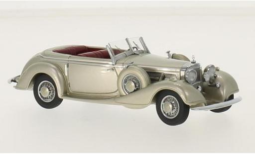 Diecast model cars Mercedes 540 K Base K Sindelfingen metallic beige 1938 1/43 GLM
