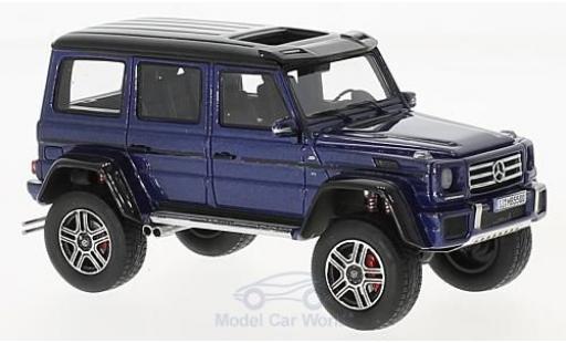 Diecast model cars Mercedes Classe G AMG G550 4x4 metallic blue/black 2016 1/43 GLM