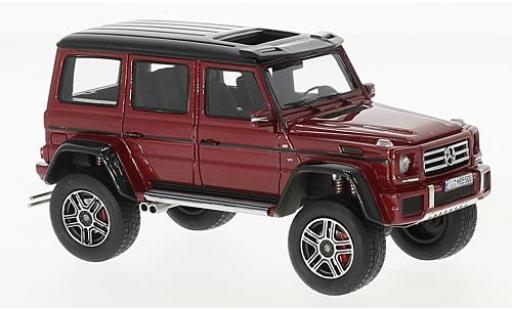 Diecast model cars Mercedes Classe G AMG G550 4x4 metallic red/black 2016 1/43 GLM