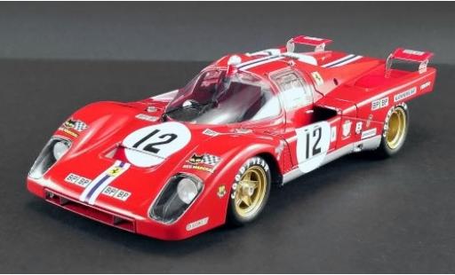 Diecast model cars Ferrari 512 M RHD No.12 N.A.R.T. - North American Racing Team 24h Le Mans 1971 Masterpiece Collection S.Posey/T.Adamowicz 1/18 GMP