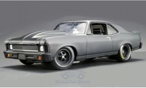 Diecast model cars Chevrolet Nova tuning Blackout 1320 Drag Kings matt-grey 1969 1/18 GMP