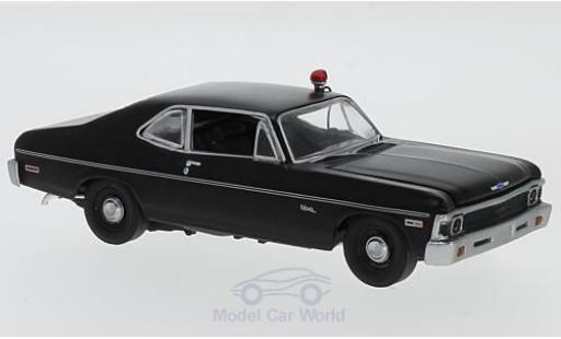 Diecast model cars Chevrolet Nova Coupe matt-black Hunter (TV Serie) 1969 1/43 GMP