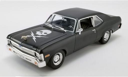 Diecast model cars Chevrolet Nova tuning matt-black/Dekor Death Proof 1971 1/18 GMP