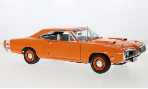 Diecast model cars Dodge Coronet Super Bee orange/white Go Mango 1970 1/18 GMP