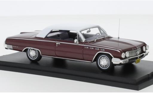 Diecast model cars Buick Electra hardtop metallic red/matt-white 1962 1/43 Goldvarg Collections