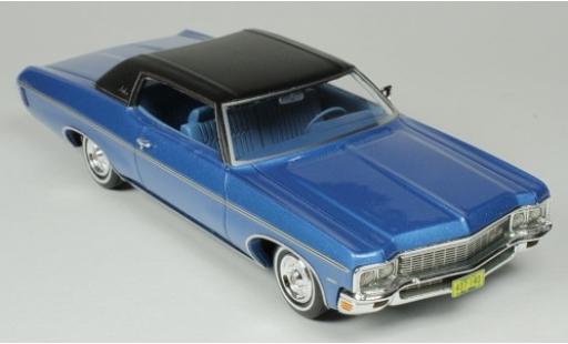 Diecast model cars Chevrolet Impala Coupe Custom metallic blue/matt-black 1970 1/43 Goldvarg Collections