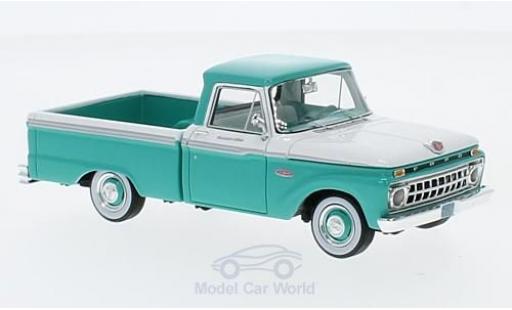 Diecast model cars Ford F-100 Pickup 00 Pick Up turquoise/white 1965 1/43 Goldvarg Collections