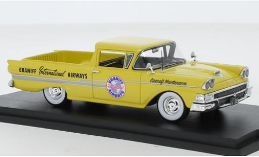Diecast model cars Ford Ranchero Berline Braniff International Airways 1958 1/43 Goldvarg Collections