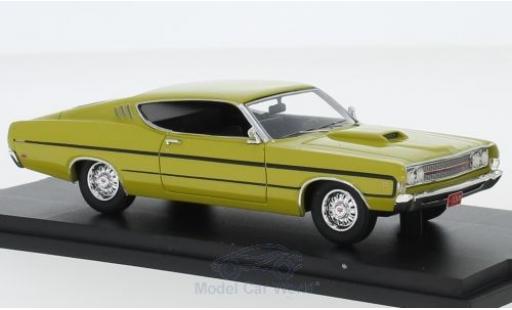 Diecast model cars Ford Torino Berlina yellow 1969 1/43 Goldvarg Collections