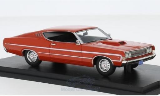 Diecast model cars Ford Torino Berlina orange 1969 1/43 Goldvarg Collections