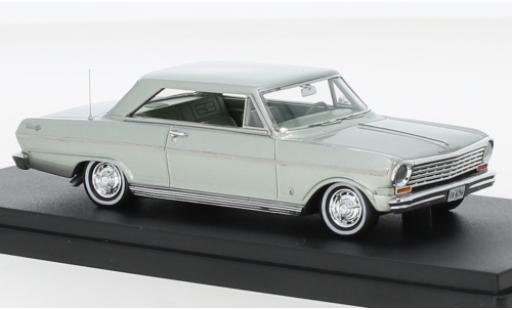 Diecast model cars Chevrolet Nova Coupe metallise green 1963 1/43 Goldvarg Collections
