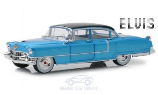 Diecast model cars Cadillac Fleetwood Series 60 metallic blue/black Elvis Presley 1955 1/24 Greenlight