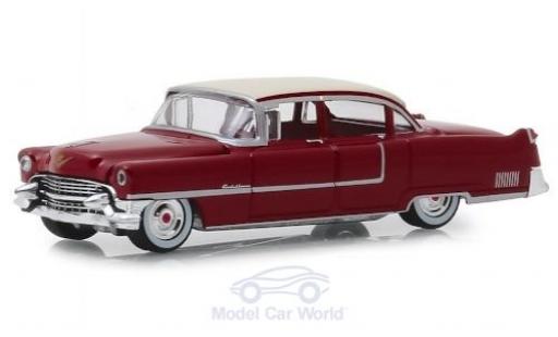 Diecast model cars Cadillac Fleetwood Series 60 red/beige 1955 1/64 Greenlight