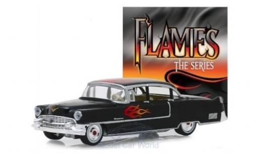 Diecast model cars Cadillac Fleetwood Sixty Special Series 60 black/Dekor 1955 1/64 Greenlight