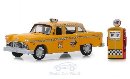 Diecast model cars Checker Marathon berline Special 1978 with Vintage-Zapfs&Atilde;&curren;ule 1/64 Greenlight