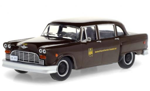 Diecast model cars Checker Taxi fourgon cab Parcel Delicery UPS - United Parcel Service Canada Ltd. 1975 1/43 Greenlight