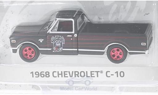 Diecast model cars Chevrolet C-10 Pickup black/red Gas Monkey Garage 1968 1/64 Greenlight