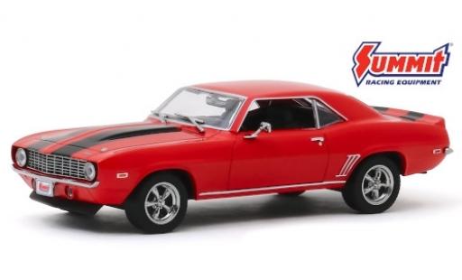 Diecast model cars Chevrolet Camaro Coupe red/black Summit Racing Equipment 1969 1/64 Greenlight