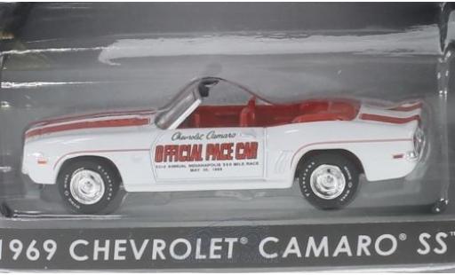 Diecast model cars Chevrolet Camaro SS Convertible Offical Pace Car Indianapolis 500 1969 1/64 Greenlight