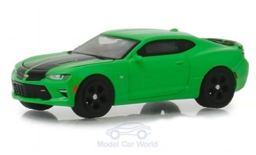 Diecast model cars Chevrolet Camaro SS green/black 2017 1/64 Greenlight