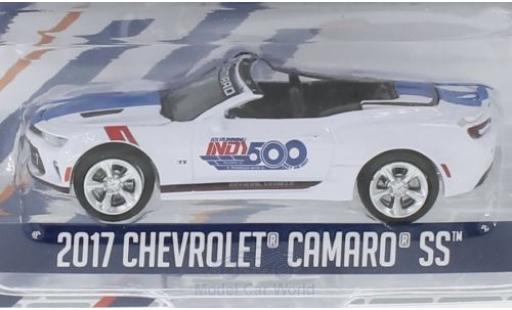 Diecast model cars Chevrolet Camaro Coupe white 2017 101 Running Indy 500 1/64 Greenlight