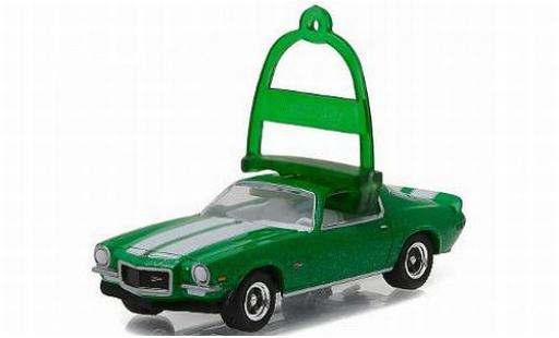 Diecast model cars Chevrolet Camaro Z28 metallic green/Dekor 1970 vacances Ornaments Series 1 sans Vitrine 1/64 Greenlight