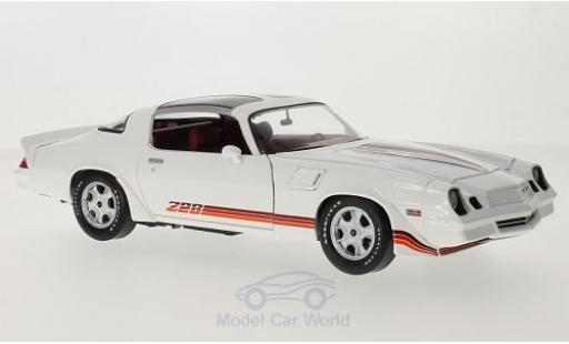 Diecast model cars Chevrolet Camaro Z28 white/red 1981 1/18 Greenlight