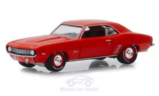 Diecast model cars Chevrolet Camaro ZL1 red 1969 1/64 Greenlight