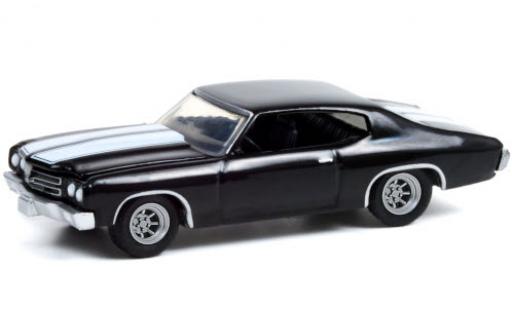 Diecast model cars Chevrolet Chevelle SS Custom black/white 1970 1/64 Greenlight