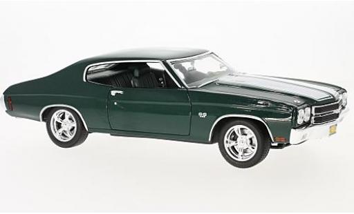 Diecast model cars Chevrolet Chevelle SS 396 metallic green/white Film John Wick 1970 1/18 Greenlight