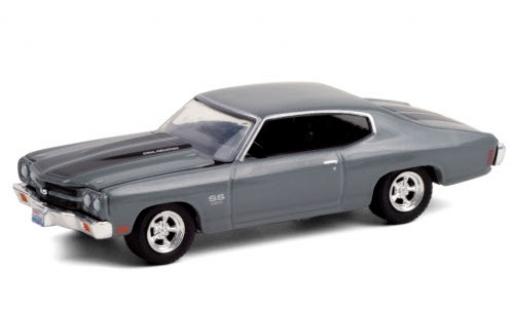 Diecast model cars Chevrolet Chevelle SS 454 metallic grey/matt-black 1970 Once Upon A Time (TV-s&iuml;&iquest;&frac12;rie 20011-18) Es war einmal... 1/64 Greenlight