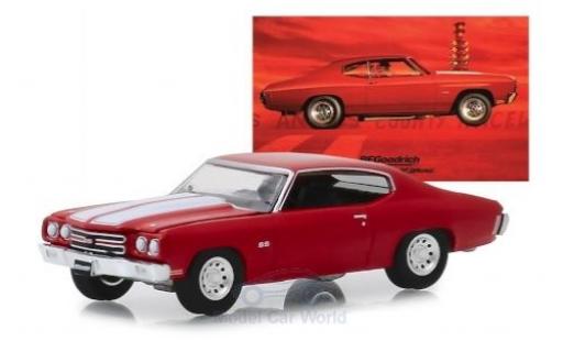 Diecast model cars Chevrolet Chevelle SS 454 red/white Alexander Bluebird 1970 1/64 Greenlight