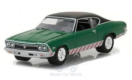 Diecast model cars Chevrolet Chevelle SS green/black 1968 1/64 Greenlight
