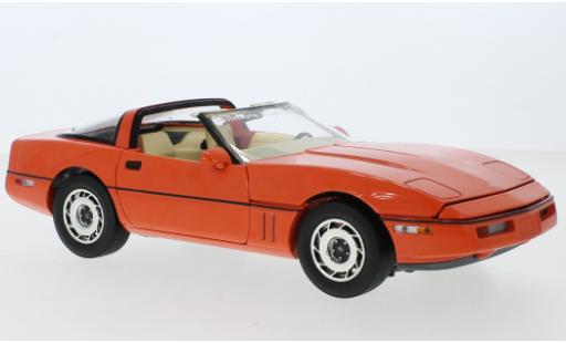 Diecast model cars Chevrolet Corvette Coupe (C4) orange Gilmore-Foyt 1984 roof abnehmbar 1/18 Greenlight