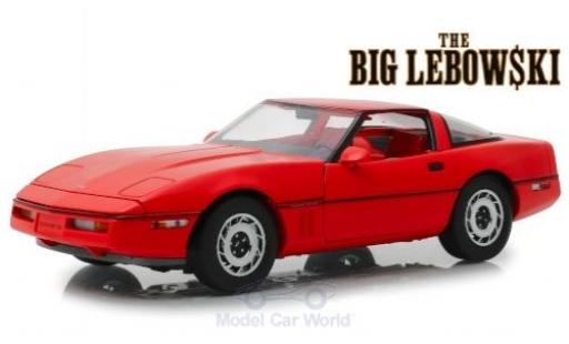 Diecast model cars Chevrolet Corvette Coupe C4 red The Big Lebowski 1985 1/18 Greenlight