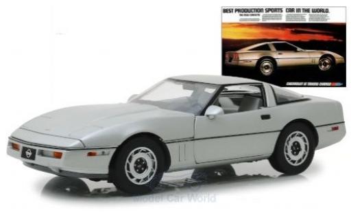 Diecast model cars Chevrolet Corvette Coupe C4 grey 1984 1/18 Greenlight