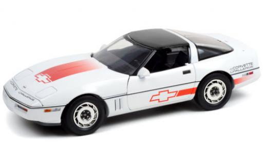 Diecast model cars Chevrolet Corvette Coupe (C4) white/Dekor Challenge 1988 roof abnehmbar 1/18 Greenlight