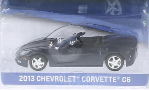 Diecast model cars Chevrolet Corvette Coupe C6 metallic blue 2013 without Vitrine 1/64 Greenlight