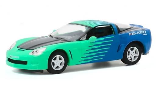 Diecast model cars Chevrolet Corvette Z06 (C6) Falken Tires 2013 1/64 Greenlight
