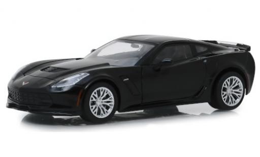 Diecast model cars Chevrolet Corvette Z06 (C7) black 2019 1/24 Greenlight