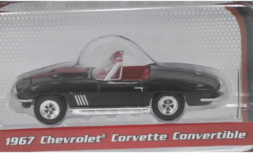 Diecast model cars Chevrolet Corvette Convertible black/red 1967 1/64 Greenlight
