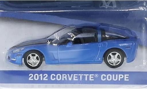 Diecast model cars Chevrolet Corvette Coupe metallic blue/black 2012 General Motors Series 1 without Vitrine 1/64 Greenlight