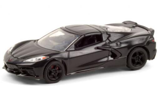 Diecast model cars Chevrolet Corvette Stingray (C8) black 2020 1/64 Greenlight