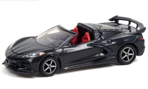 Diecast model cars Chevrolet Corvette Stingray Convertible (C8) metallic grey 2020 1/64 Greenlight