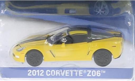 Diecast model cars Chevrolet Corvette Z06 yellow/black 2012 without Vitrine 1/64 Greenlight