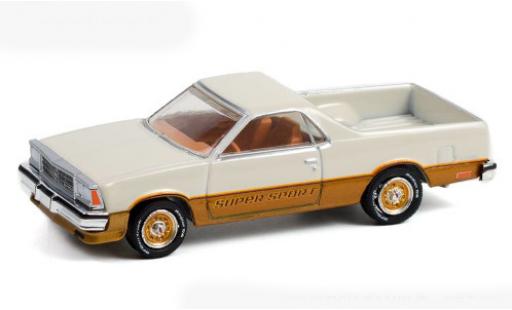 Diecast model cars Chevrolet El Camino SS beige/bronze 1980 1/64 Greenlight