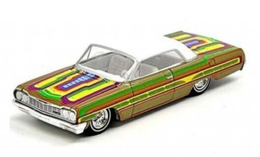 Diecast model cars Chevrolet Impala lowrider metallise beige/Dekor 1964 1/64 Greenlight