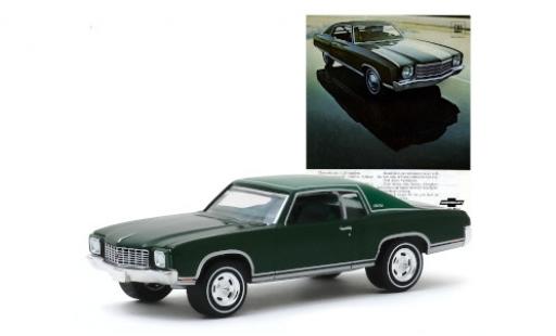 Diecast model cars Chevrolet Monte Carlo Coupe metallic green/matt-green 1970 1/64 Greenlight