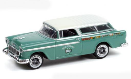 Diecast model cars Chevrolet Nomad Station Wagon turquoise/Dekor 1955 1/64 Greenlight