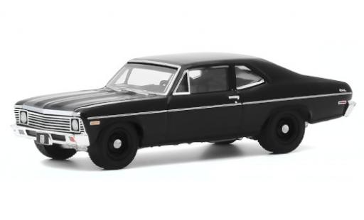 Diecast model cars Chevrolet Nova Coupe black 1968 1/64 Greenlight